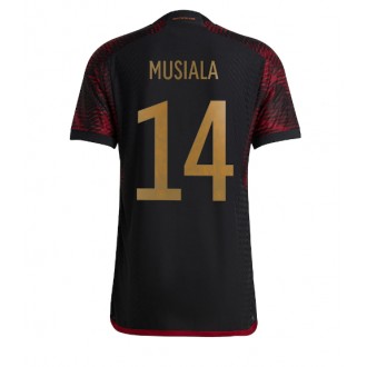 Tyskland Jamal Musiala #14 Borta Kläder VM 2022 Kortärmad